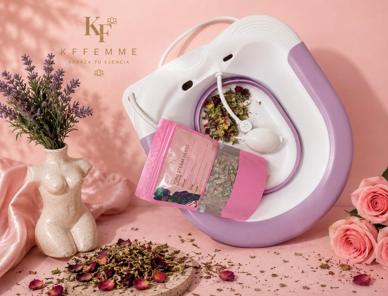 KF Femme – Abraza Tu Esencia™ Herbal Steam Ritual Kit